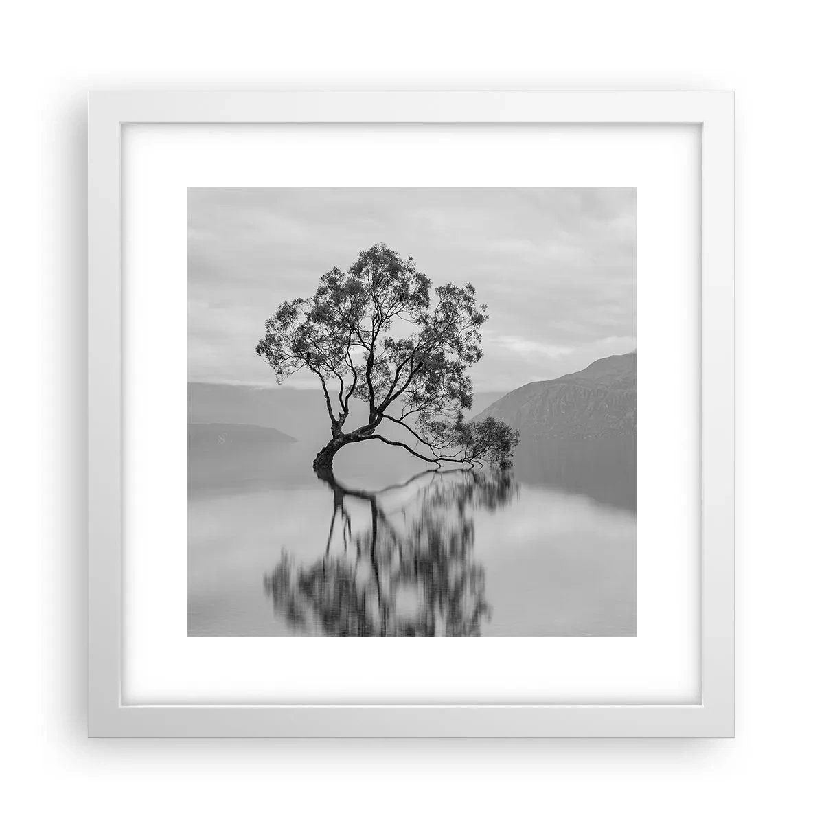 Affiche dans un cadre blanc - Poster - Un tel pays existe - 30x30 cm