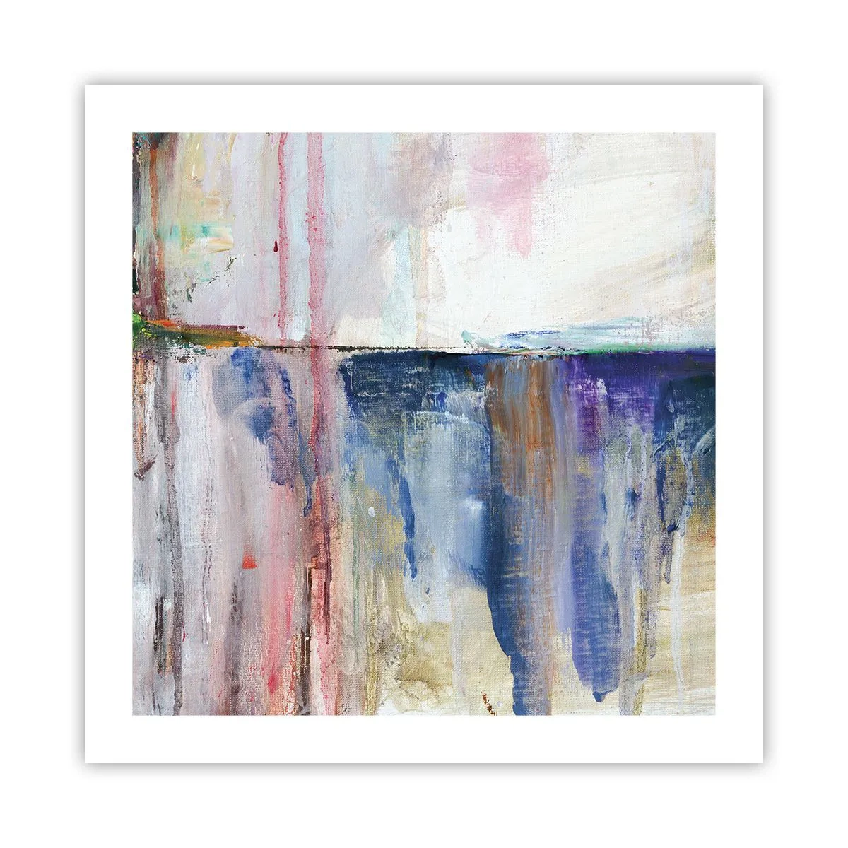 Affiche - Poster - Impressions et associations colorées - 50x50 cm