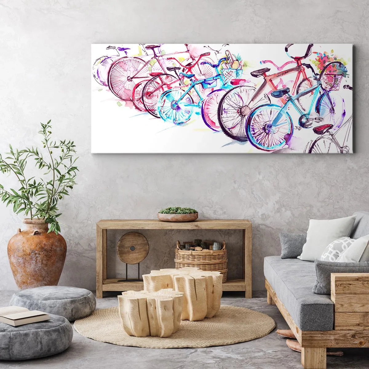 Impression sur toile - Image sur toile - Congrès du club Antymoto - 90x30 cm