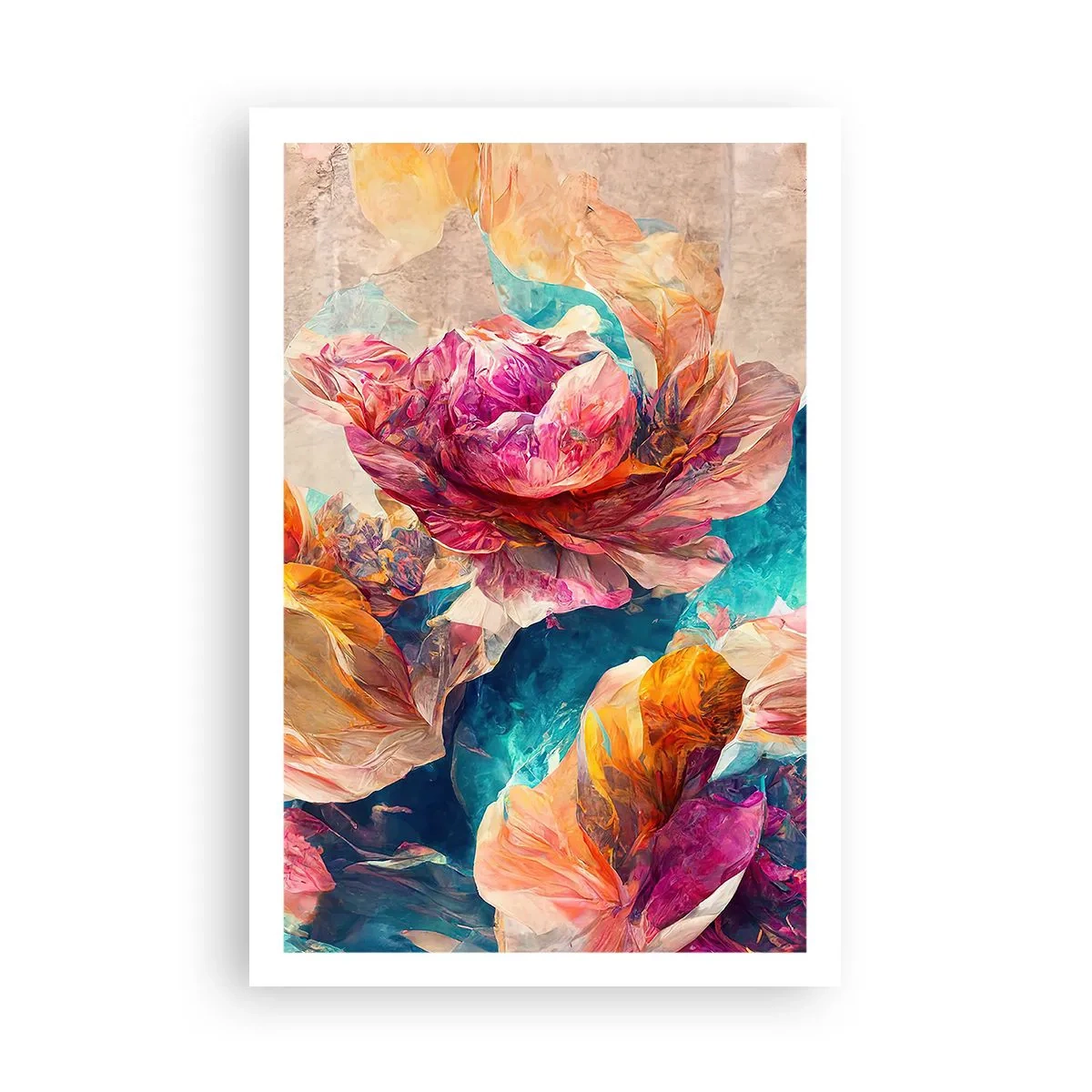 Affiche - Poster - Splendeur colorée du bouquet - 61x91 cm