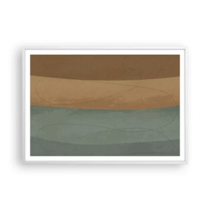 Affiche dans un cadre blanc - Poster - Composition horizontale - 100x70 cm
