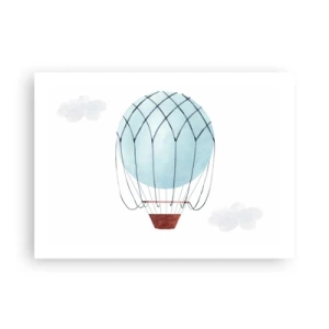 Affiche - Poster - Entièrement dans les nuages - 70x50 cm