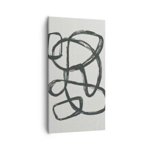 Impression sur toile - Image sur toile - Abstraction en boucle - 55x100 cm