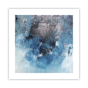 Affiche - Poster - Rhapsodie en bleu - 40x40 cm