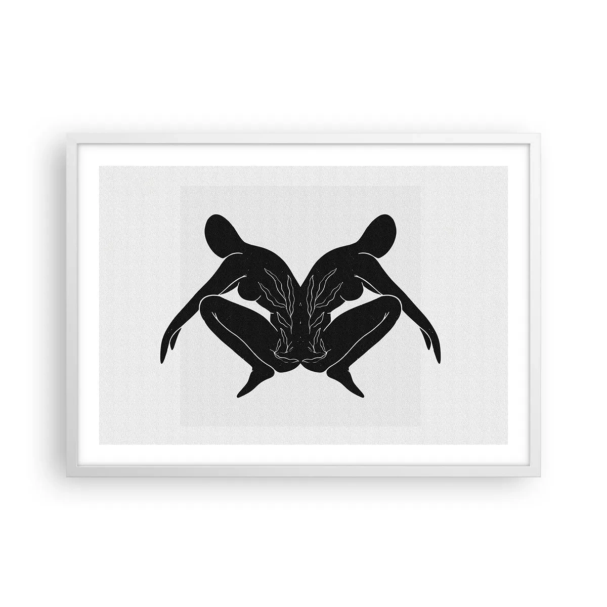 Affiche dans un cadre blanc - Poster - Une âme commune - 70x50 cm