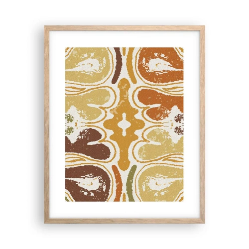 Affiche dans un chêne clair - Poster - Abstraction sentimentale - 40x50 cm