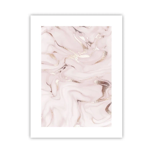 Affiche - Poster - Dans un châle rose - 30x40 cm