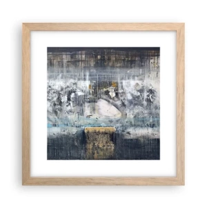 Affiche dans un chêne clair - Poster - Comme sur la glace, comme après décembre - 30x30 cm