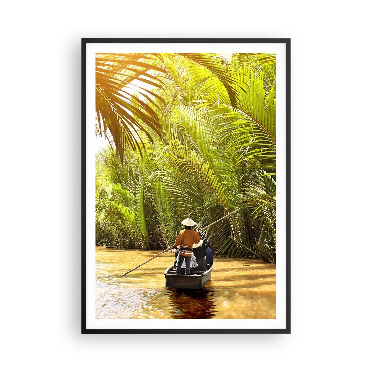 Affiche dans un cadre noir - Poster - Ravin de palmier - 70x100 cm