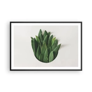 Affiche dans un cadre noir - Poster - Curiosité sans retenue - 91x61 cm