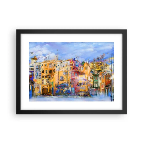 Affiche dans un cadre noir - Poster - Nous sommes ensemble - 40x30 cm