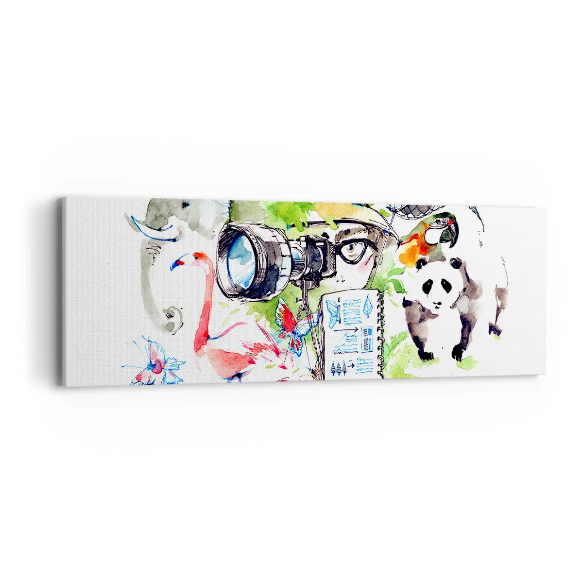 Impression sur toile - Image sur toile - Dans l'objectif d'un voyageu - 90x30 cm