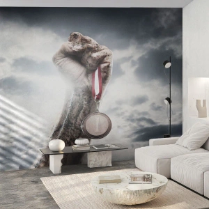 Papier Peint Photo Premium Canvas - Per aspera ad astra - sport, Médaille sportive, 3D - 350x256 cm