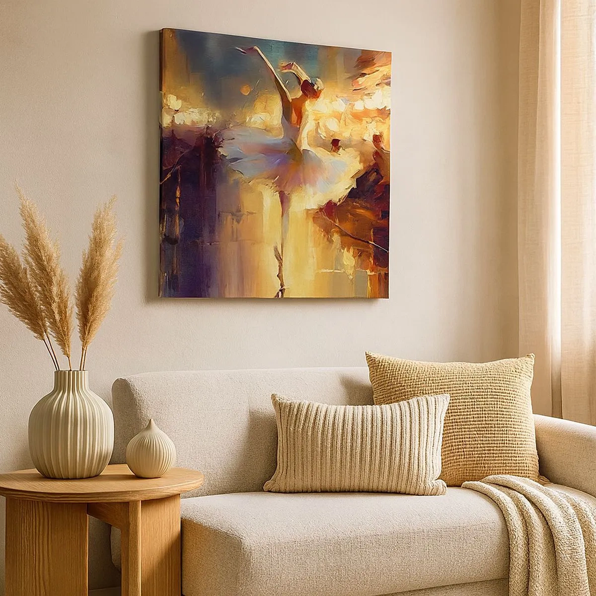 Impression sur toile - Image sur toile - Miracle dans la rue - 30x30 cm