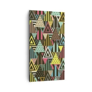 Impression sur toile - Image sur toile - En rythme de trois - 55x100 cm