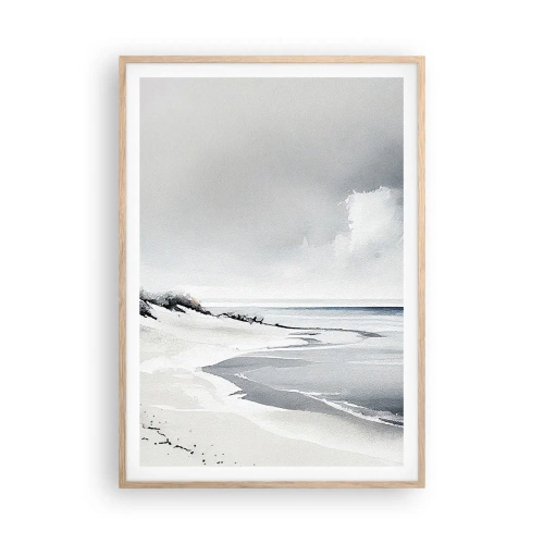 Affiche dans un chêne clair - Poster - Ensemble depuis toujours - 70x100 cm