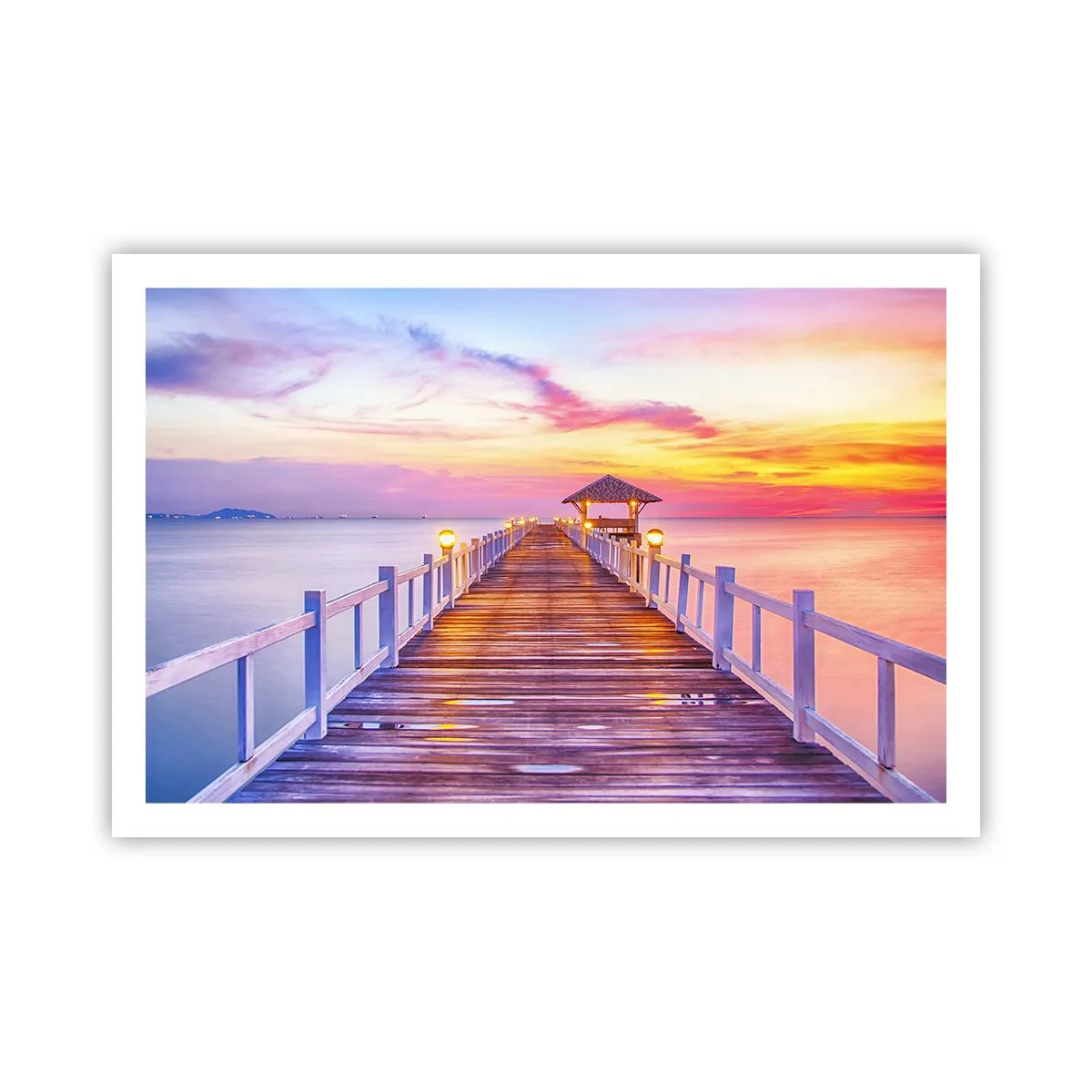 Affiche - Poster - Le silence lilas-doré du soir - 91x61 cm