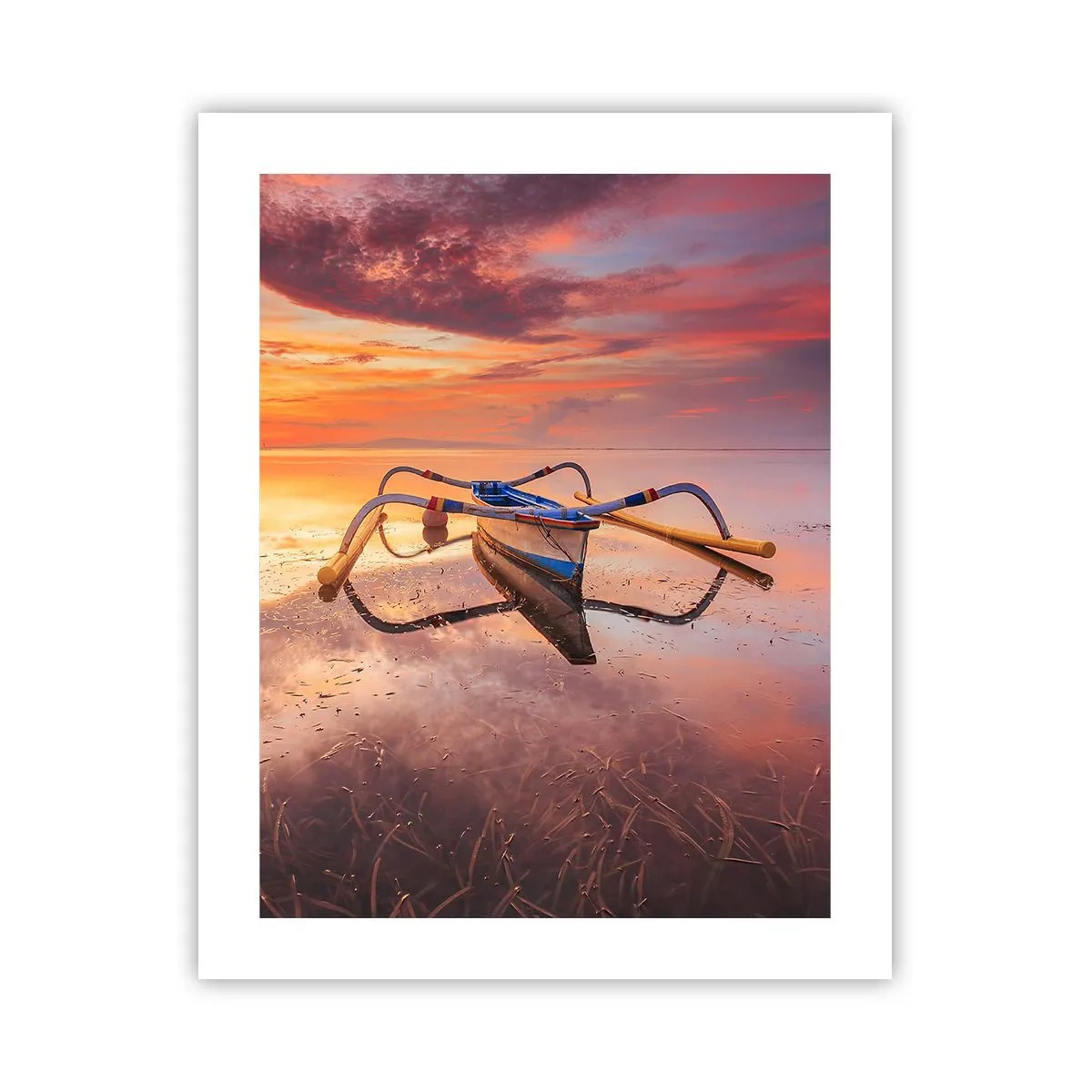 Affiche - Poster - Le calme d'une soirée tropicale - 40x50 cm