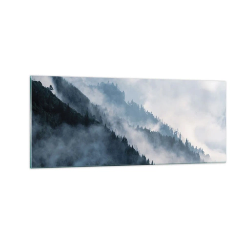 Impression sur verre - Image sur verre - Mysticisme des montagnes - 100x40 cm