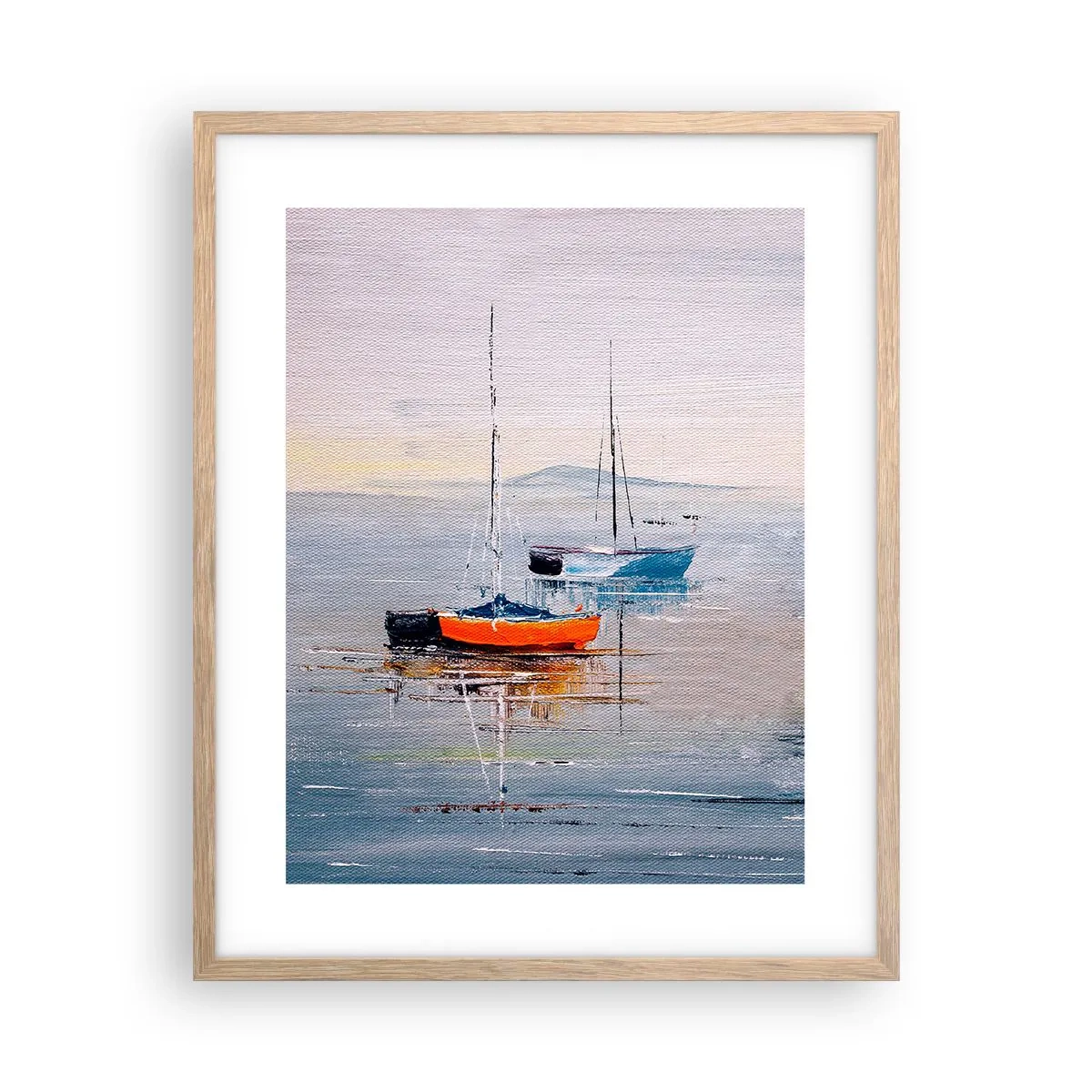 Affiche dans un chêne clair - Poster - Un repos bien mérité - 40x50 cm