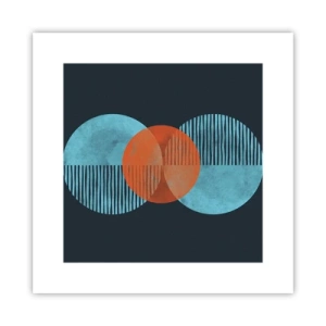 Affiche - Poster - Composition symétrique - 30x30 cm