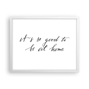 Affiche dans un cadre blanc - Poster - Toute la vérite - 50x40 cm