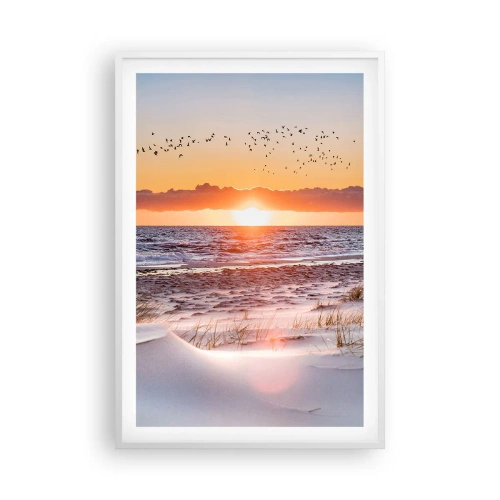 Affiche dans un cadre blanc - Poster - Paysage horizontal - 61x91 cm