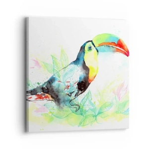 Impression sur toile - Image sur toile - Aussi coloré que l'Amérique du Sud - 30x30 cm