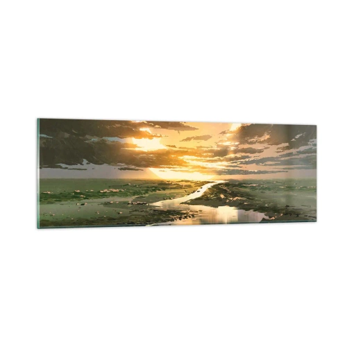 Impression sur verre - Image sur verre - Quelque part dans une galaxie lointaine, très lointaine - 90x30 cm