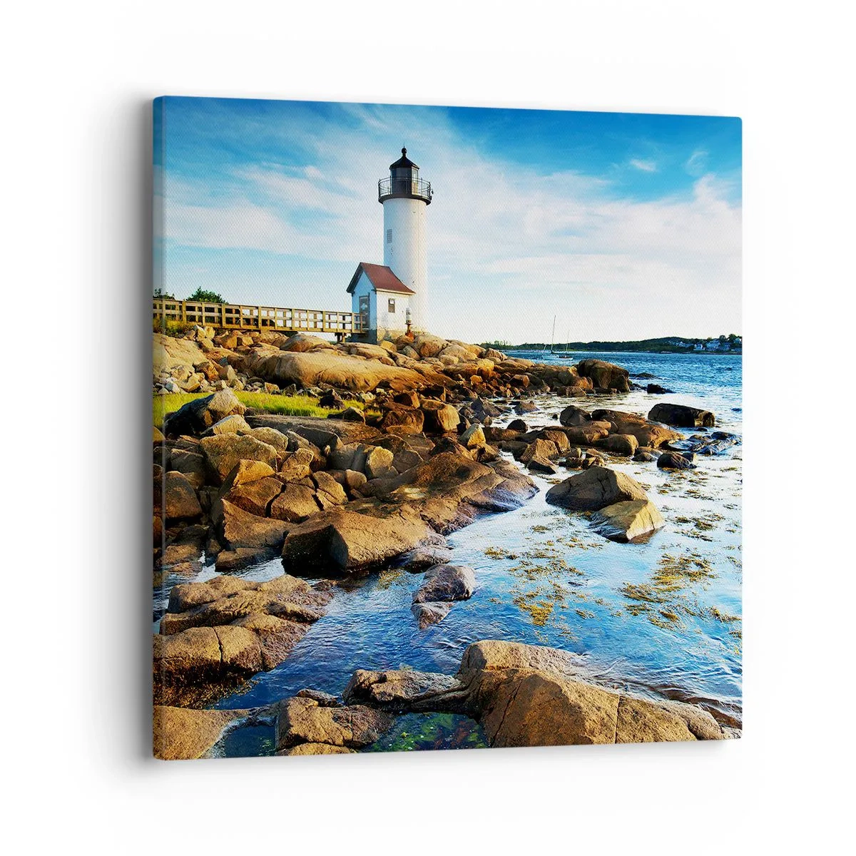 Impression sur toile - Image sur toile - Revenez heureux, j'attends - 40x40 cm