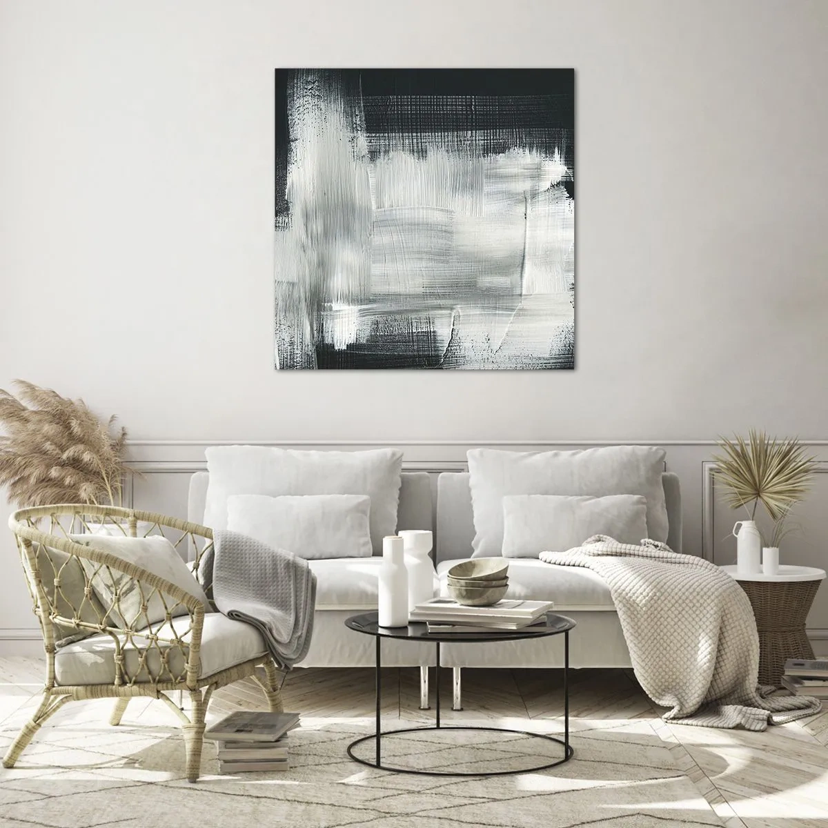 Impression sur verre - Image sur verre - Tissé à la verticale et à l'horizontale - 70x70 cm