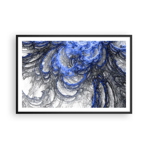Affiche dans un cadre noir - Poster - La naissance d'une vague - 91x61 cm