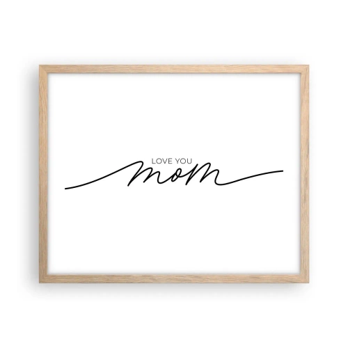 Affiche dans un chêne clair - Poster - Grand chamboulement - 50x40 cm