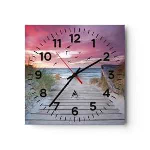 Horloge murale - Pendule murale - Impression de la Baltique - 40x40 cm
