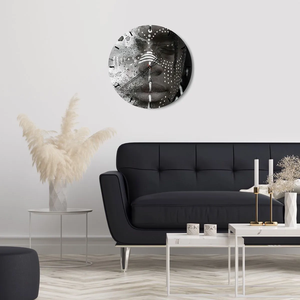 Horloge murale - Pendule murale - Découvrez l'esprit primal - 40x40 cm