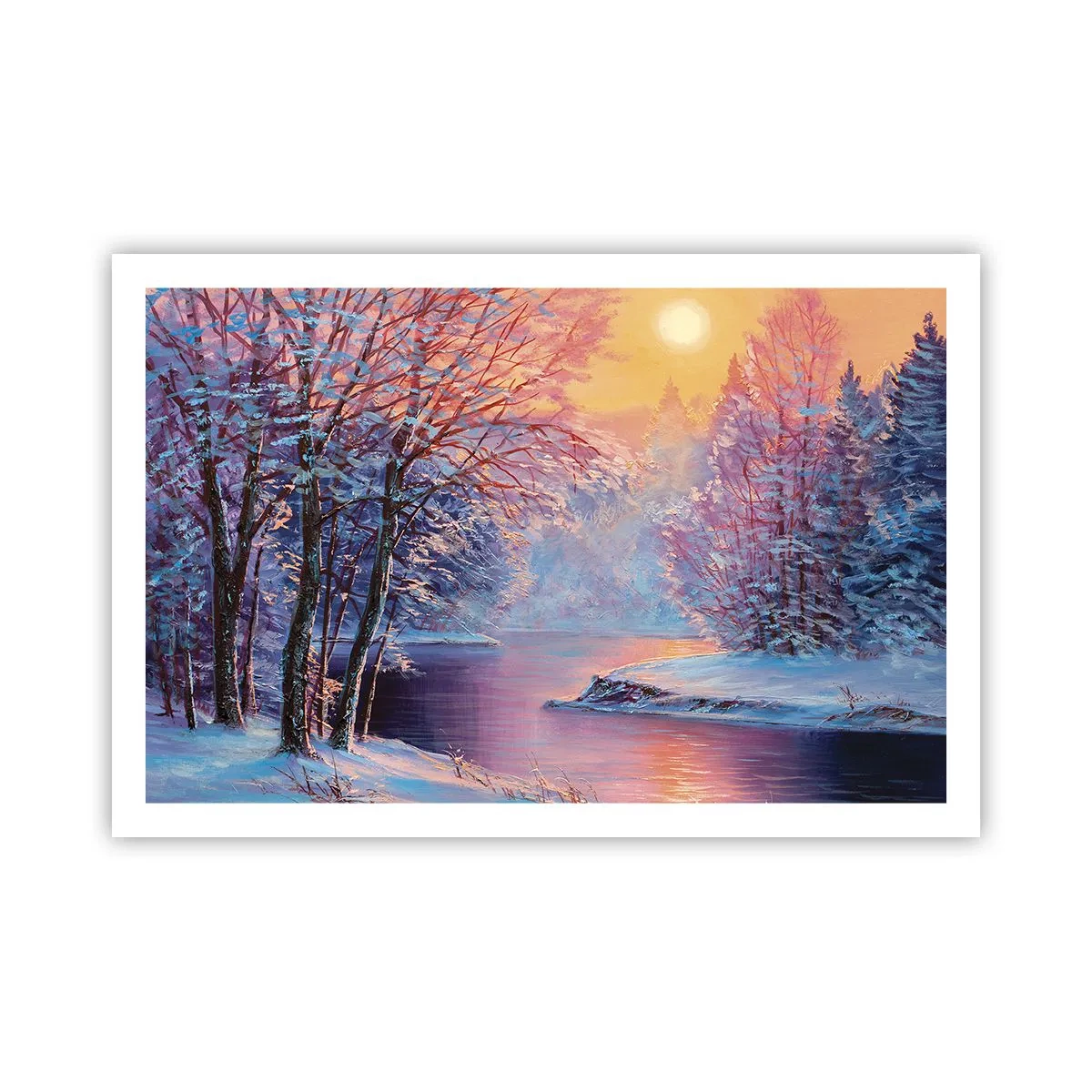 Affiche - Poster - Couleurs d'hiver - 91x61 cm