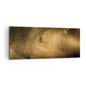 Impression sur toile - Image sur toile - Dans un labyrinthe en or - 100x40 cm