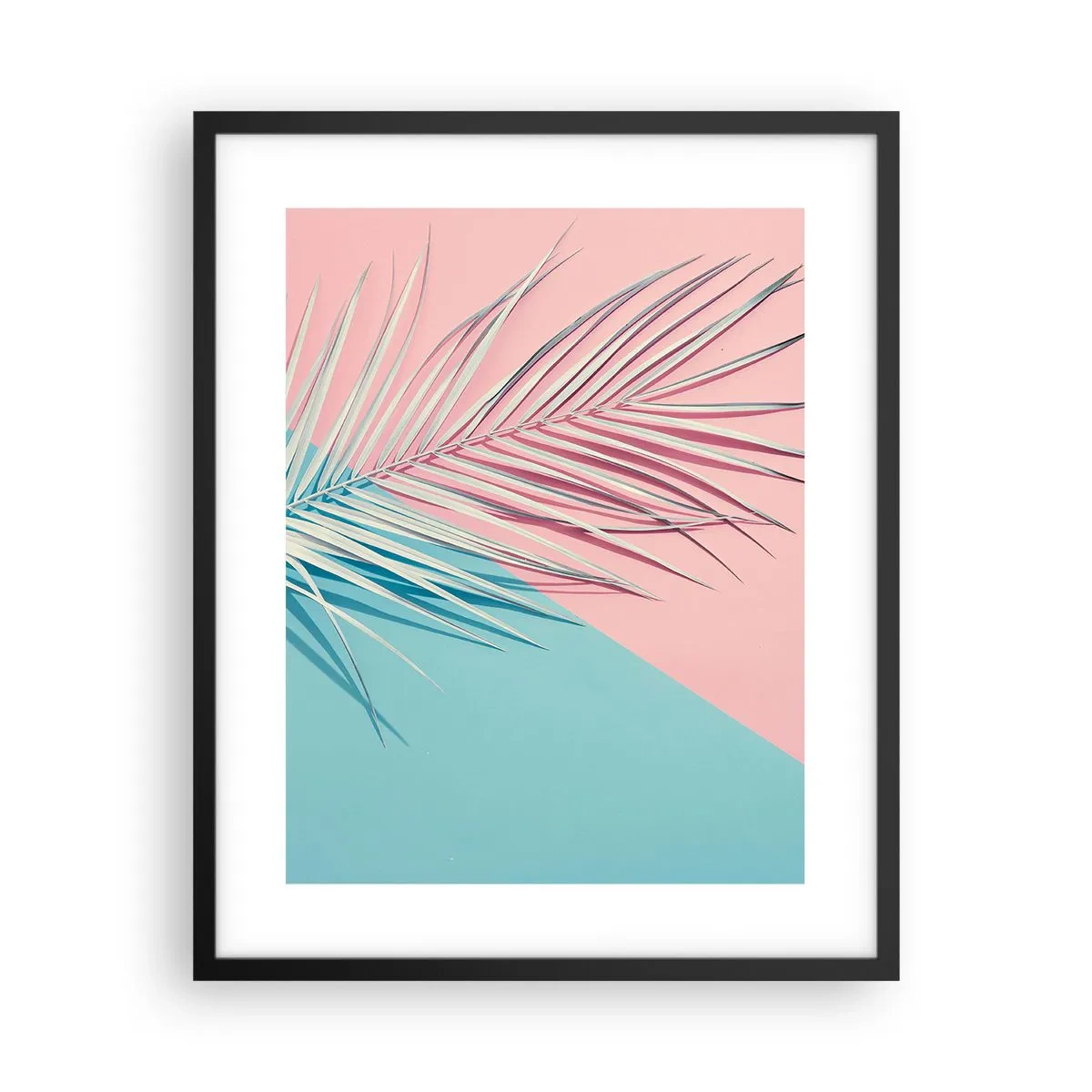 Affiche dans un cadre noir - Poster - Impression tropicale - 40x50 cm