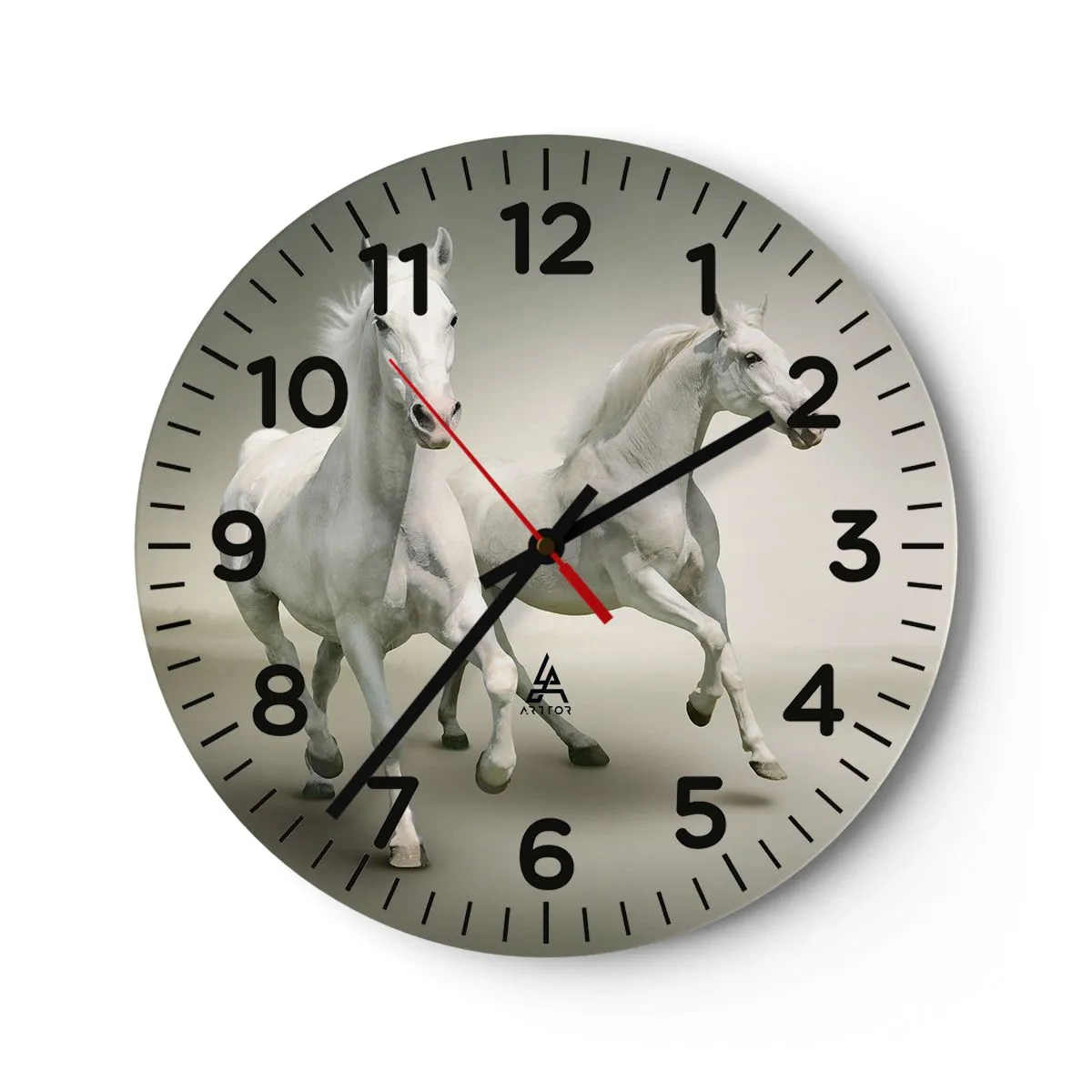 Horloge murale - Pendule murale - White power! - 30x30 cm