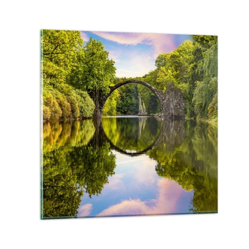 Impression sur verre - Image sur verre - À la jonction de deux mondes - 40x40 cm