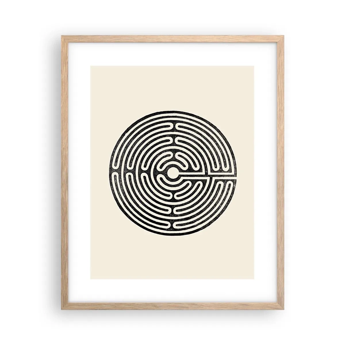 Affiche dans un chêne clair - Poster - Ordre mystérieux - 40x50 cm
