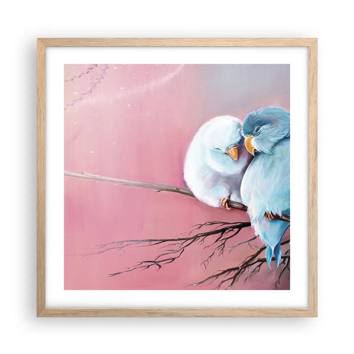 Affiche dans un chêne clair - Poster - Que dire de plus?... - 50x50 cm