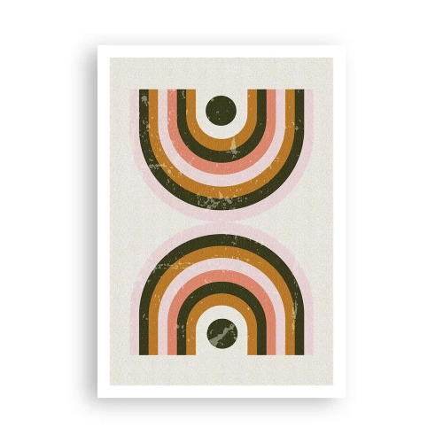 Affiche - Poster - Abstraction jumelle - 70x100 cm