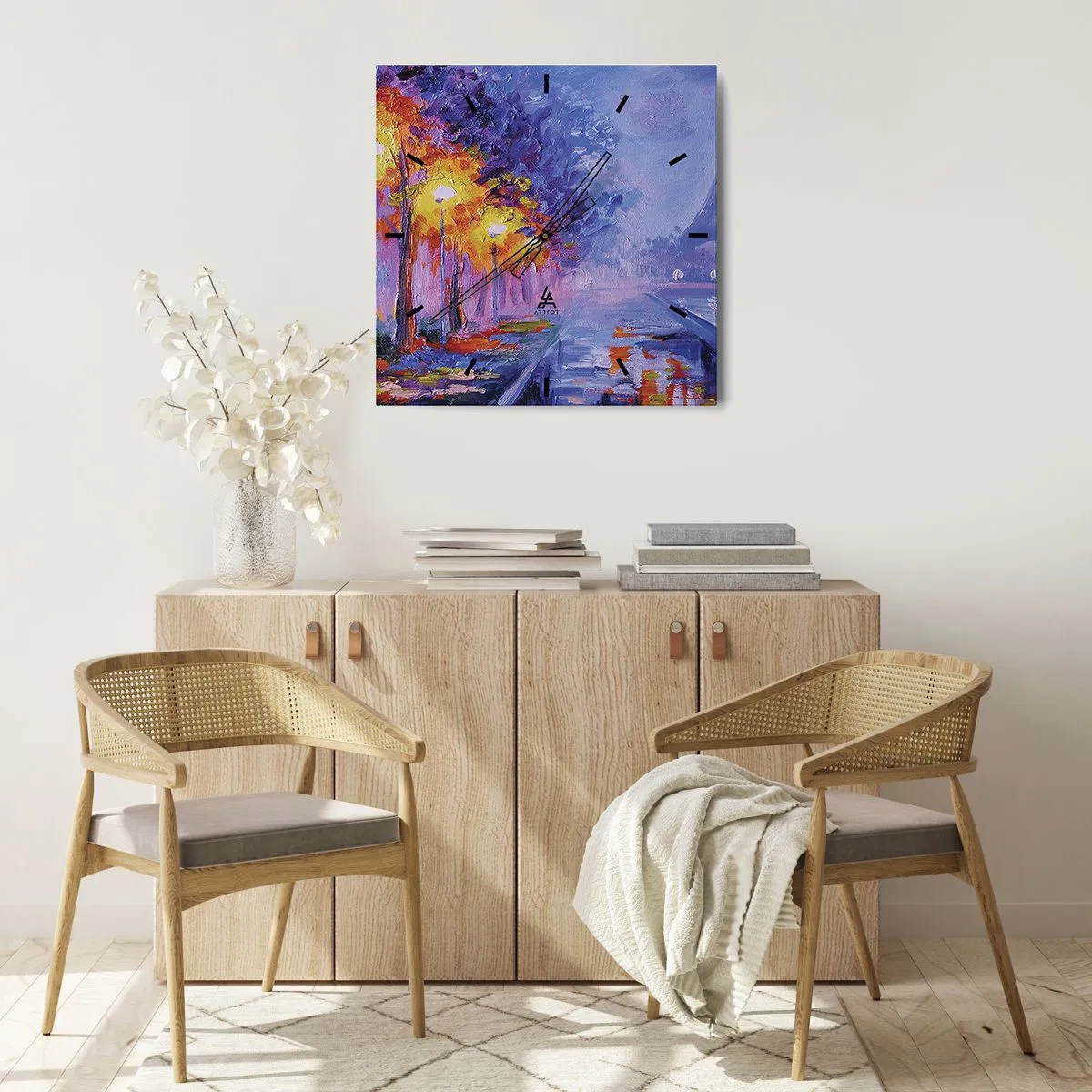 Horloge murale - Pendule murale - Une ballade idéale - 30x30 cm