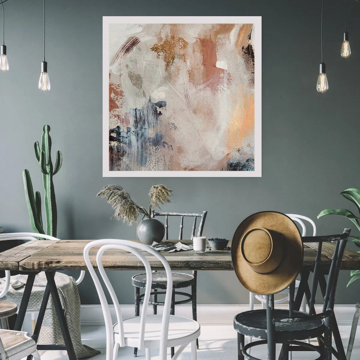 Affiche - Poster - Abstraction brumeuse - 30x30 cm