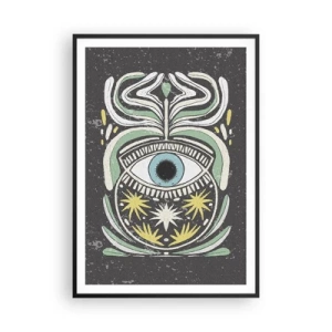 Affiche dans un cadre noir - Poster - Rituels tribaux - 70x100 cm