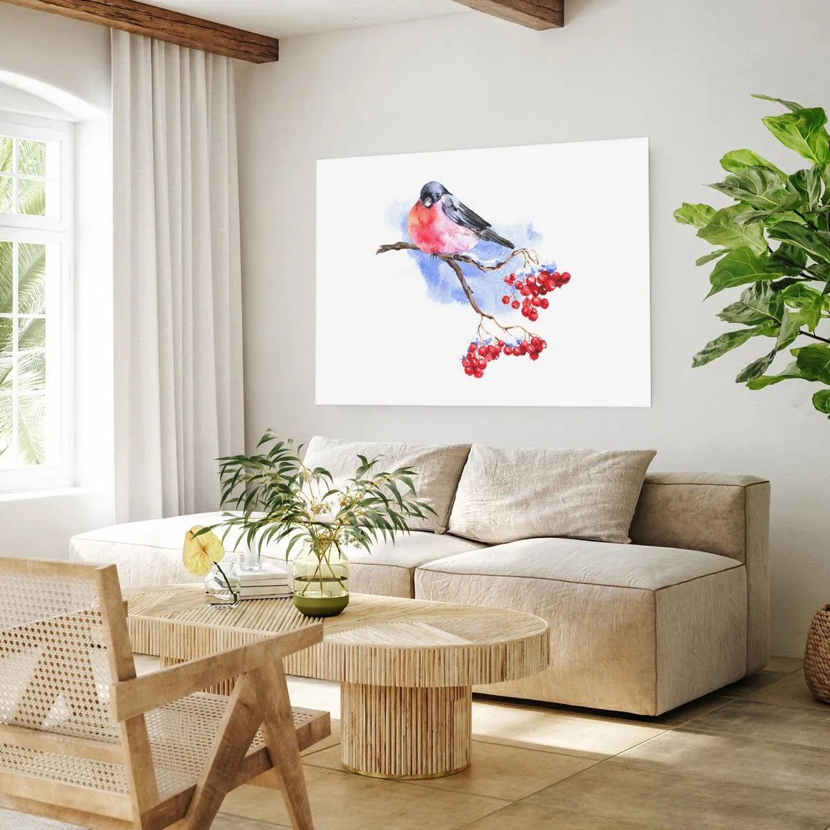 Affiche - Poster - L'hiver en couleurs - 70x50 cm