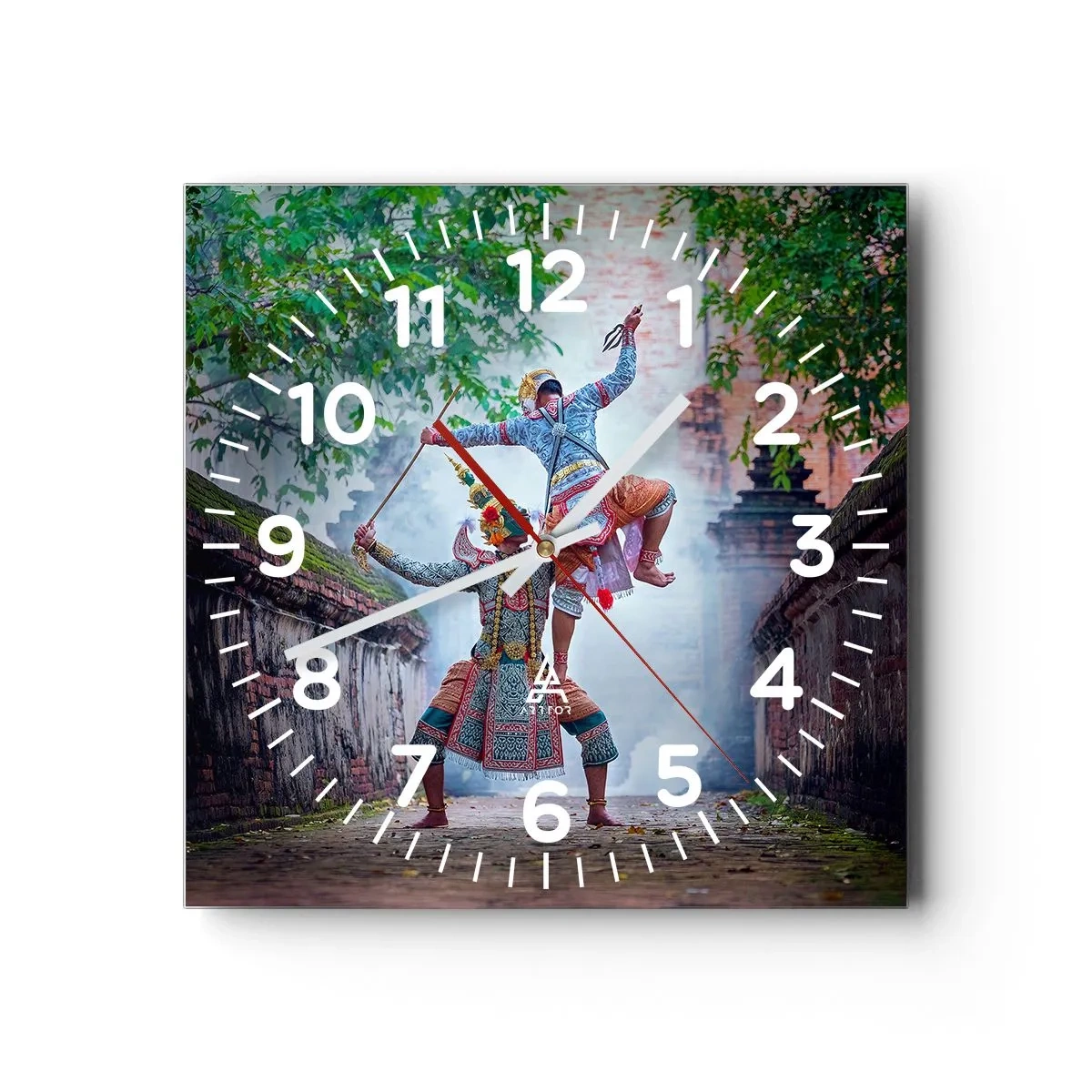 Horloge murale - Pendule murale - La danse est d'une beauté dévastatrice - 40x40 cm