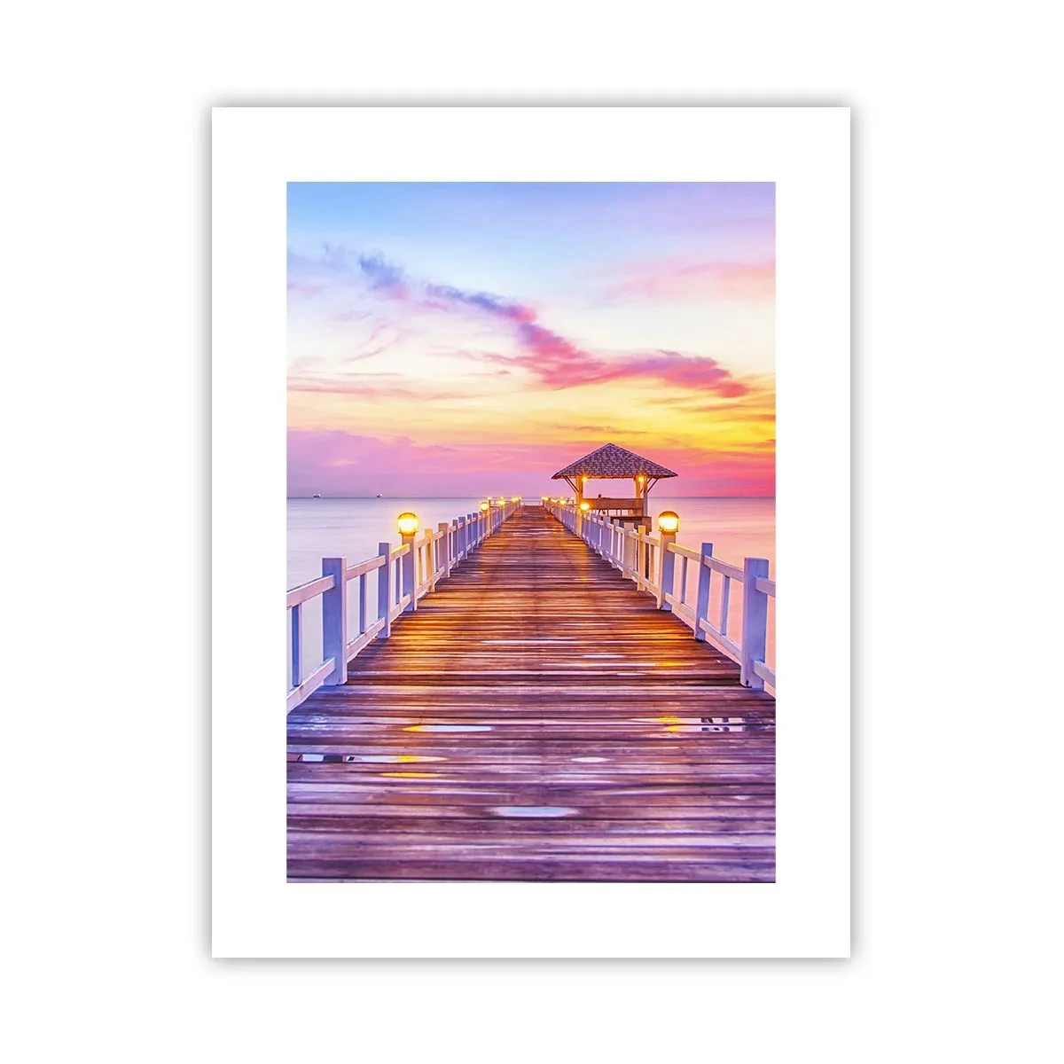 Affiche - Poster - Le silence lilas-doré du soir - 30x40 cm