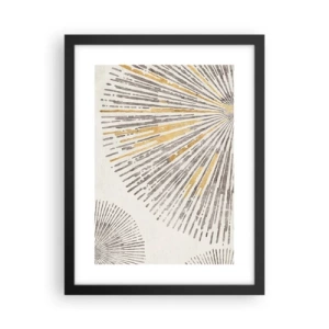 Affiche dans un cadre noir - Poster - La beauté du rayon - 30x40 cm